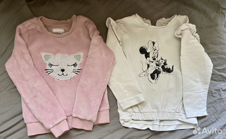 Вещи пакетом на девочку 104 110