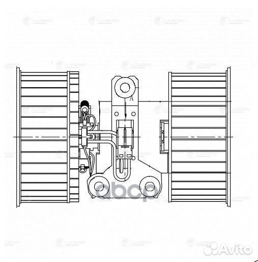 Э/вентилятор отоп. для а/м BMW X5 (E53) (00) /L