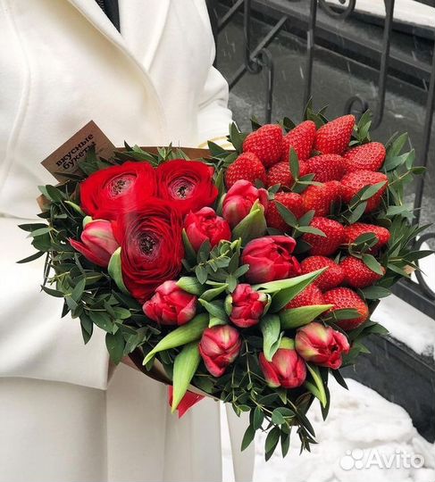 Букеты съедобные, фруктовые букеты, яГодные