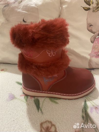 Сапоги зимние для девочки 26 размер новые