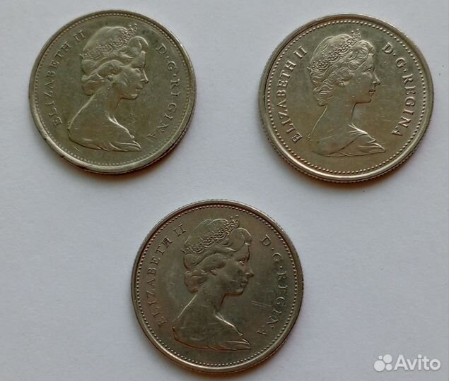 Монеты 25 центов