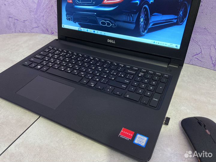 Мощный тонкий ноутбук Dell inspiron 15