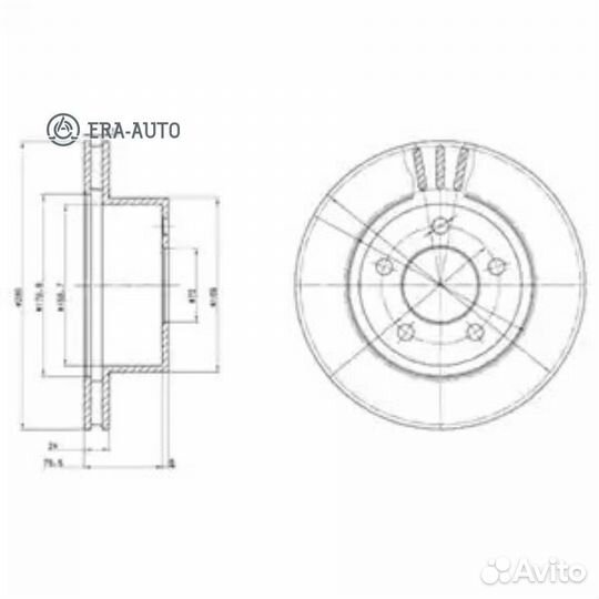 Delphi BG3533 Диск торм.(2шт в уп)