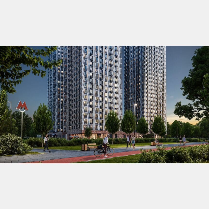 2-к. квартира, 48,6 м², 6/29 эт.