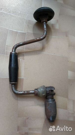 Ручной коловорот дрель СССР, с зажимным патроном