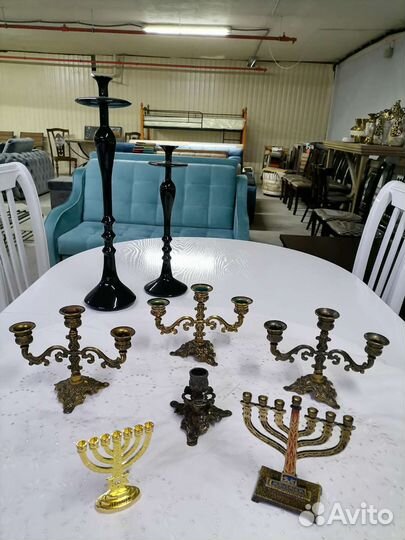 Подсвечники, канделябры винтаж
