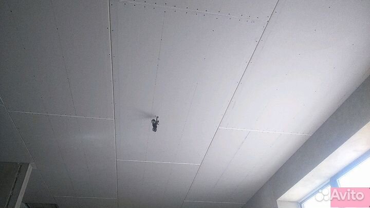 Гипсокартонные работы, потолки, перегородки ниши