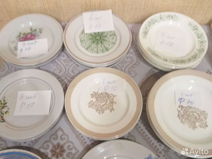 Тарелки, десертные, для 1 и 2 блюд