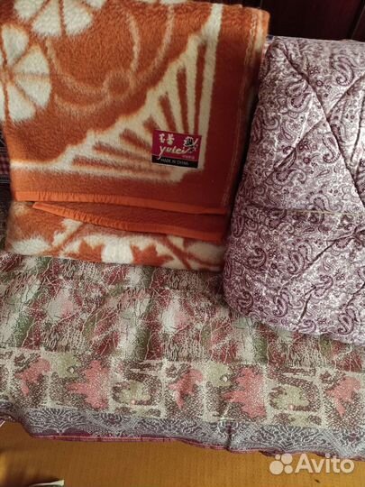 Одеяло верблюжье и одеяло ватное новые