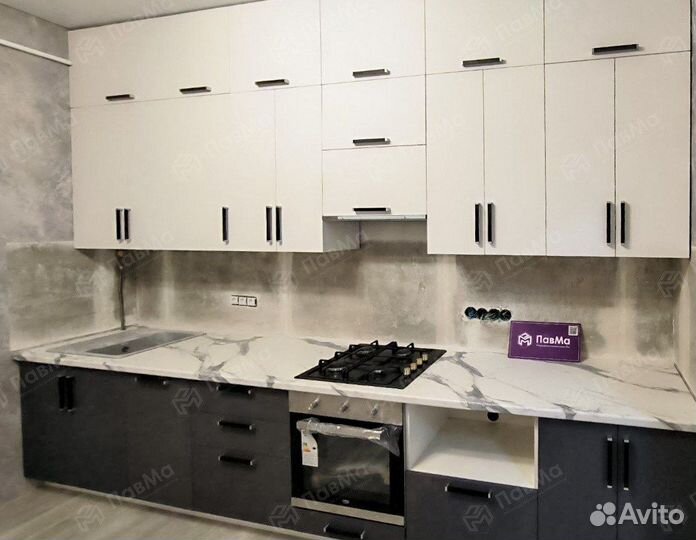 Кухонный гарнитур 129х316 под ключ со сборкой