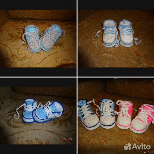 Вяжу пинетки для малышей