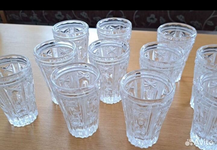 Хрустальные стаканы и рюмки СССР