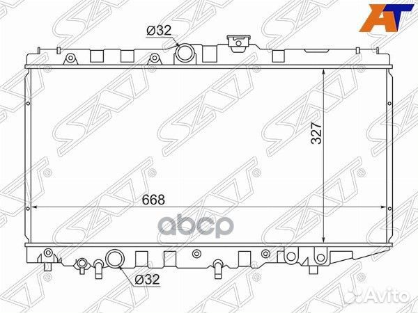 Радиатор Toyota Corolla (E90) 87-92 / Carina