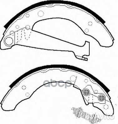 Колодки торм.бараб.задние FSB408 Ferodo