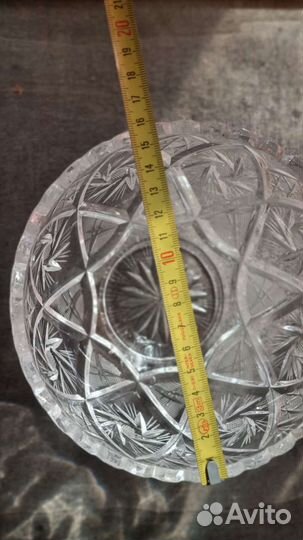 Салатник хрустальный винтаж СССР конфетница