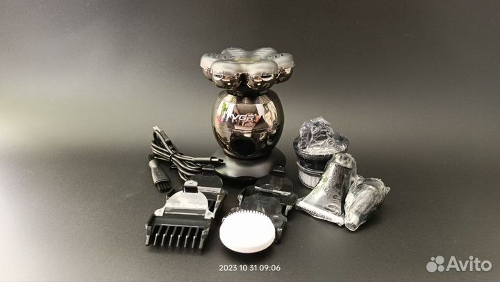 Электробритва с триммером плавающая головка 10 в 1