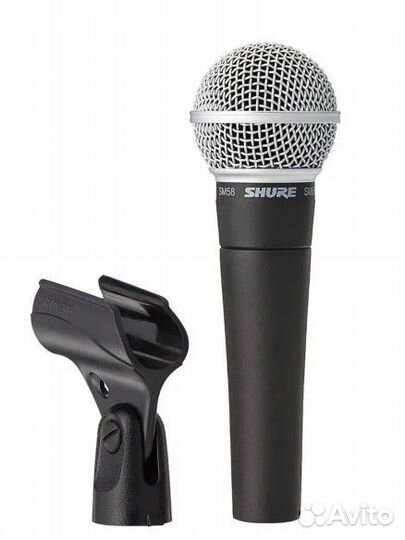 Микрофон вокальный Shure SM58, черный