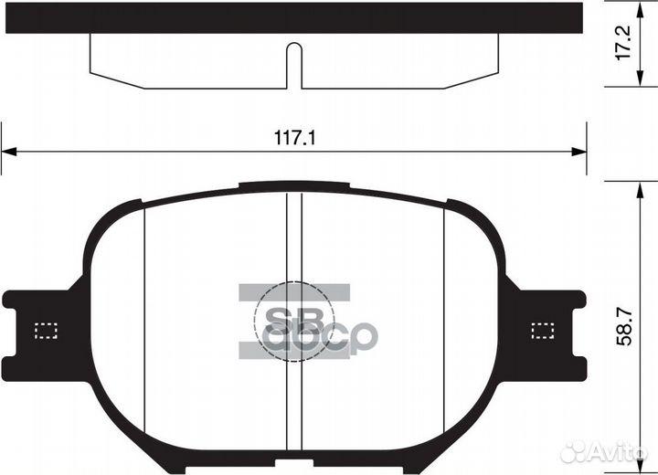 Колодки тормозные дисковые, передние SP1272 San
