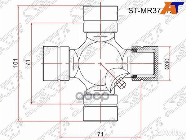 Крестовина mitsubishi L200 05/pajero/montero S