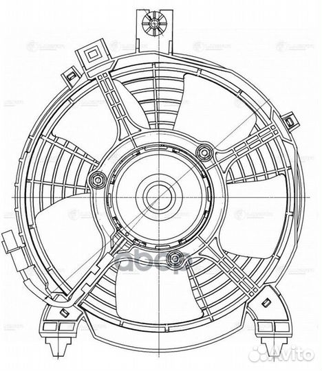 Э/вентилятор кондиц. для а/м Mitsubishi Pajero