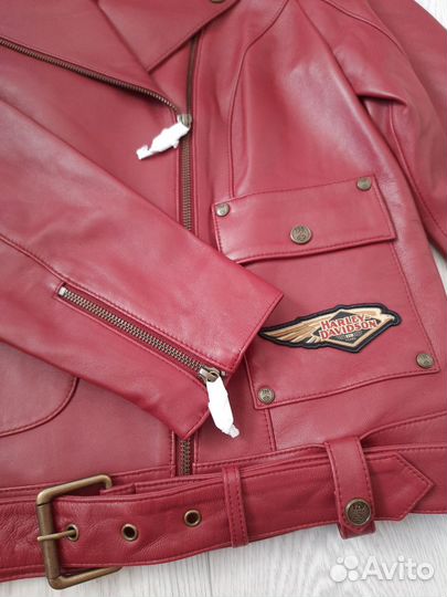Женская кожаная куртка М Harley Davidson 120 лет