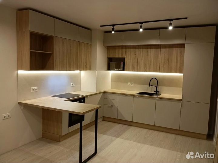 Кухня Полустровная под Ключ