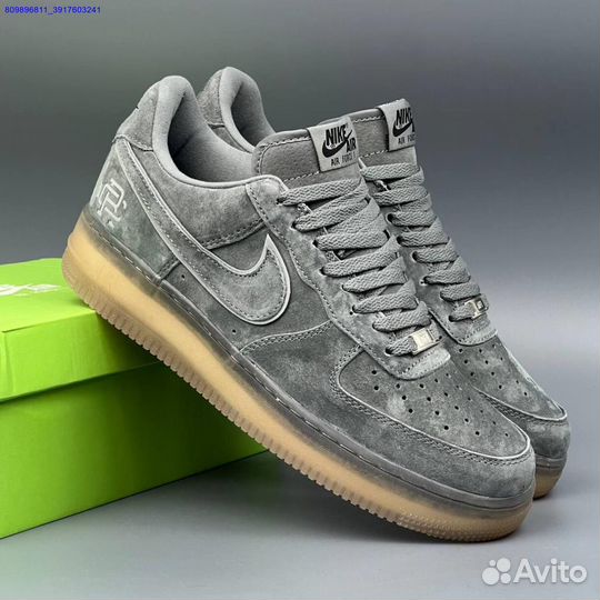 Кроссовки Nike Air Force 1 Серые (Арт.50201)