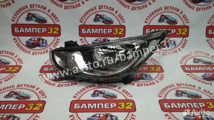Блок фара Солярис 2010 левая под корректор