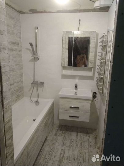 Санузлы под ключ,плиточные работы,монтаж сантехник