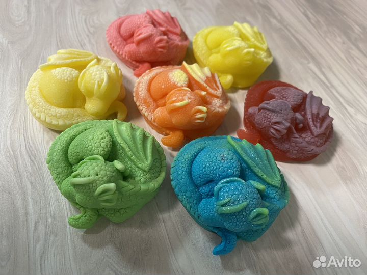 Мыло ручной работы дракон на Новый год