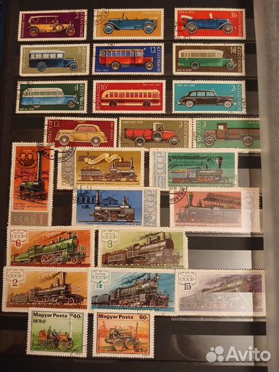 Альбом с марками (более 400 марок)