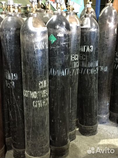 Баллон под пищев. газ. смесь 40л не старше 20 лет