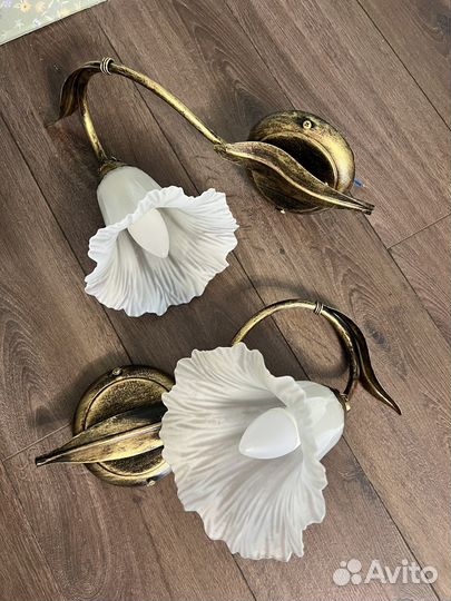 Люстра и 2 бра италия