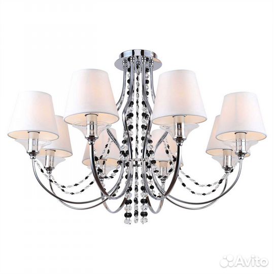 Люстра металл и текстиль