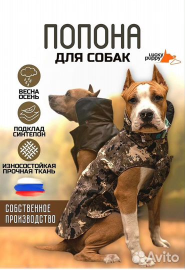 Попона для собак новая