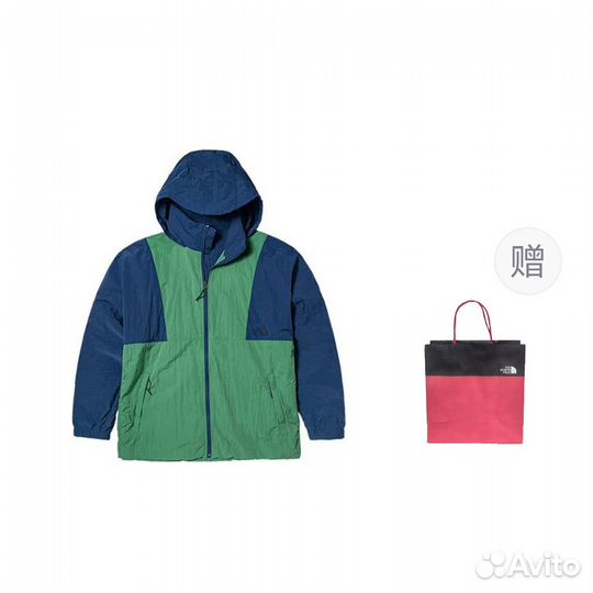 THE north face Jacket Men Green + Gift Bag (XL)(50)