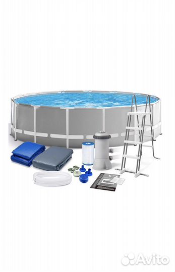 Бассейн intex каркасный 457x457x122