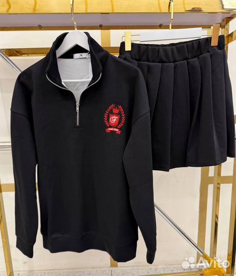 Стильный Спортивный костюм с юбкой - шорты, весна