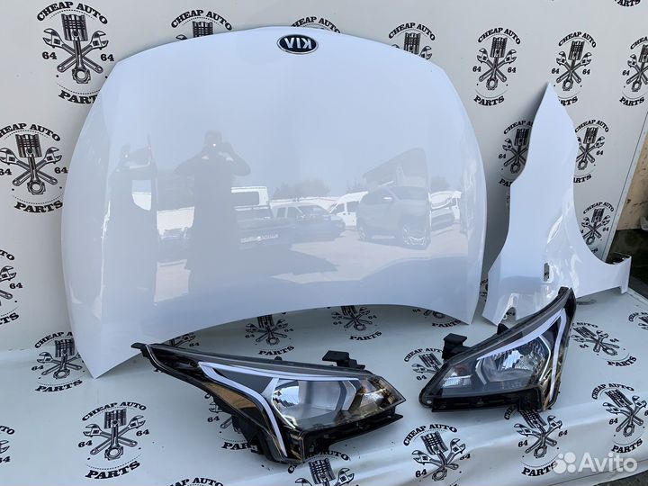 Капот Kia Rio 4 Оригинал 2020-22/Ноускат Киа Рио 4