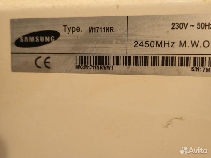 Микроволновая печь Samsung на запчасти