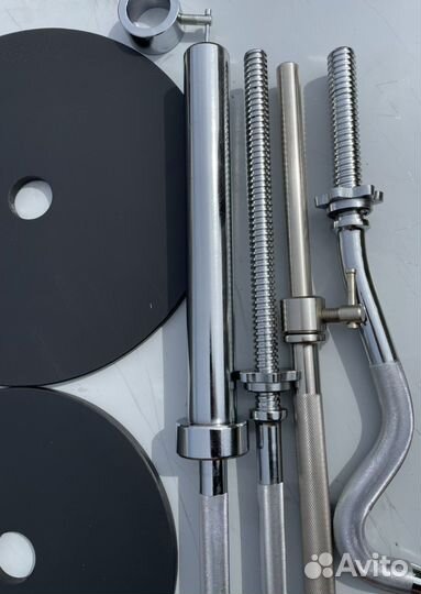 Штанги прямые и изогнутые до 300кг в ассортименте