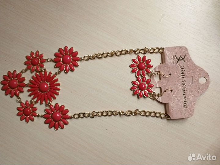 Ожерелье и серьги