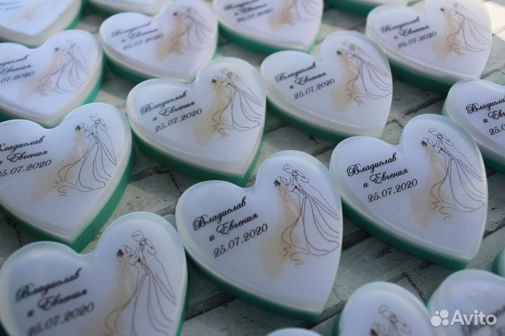 Свадебное мыло бонбоньерки