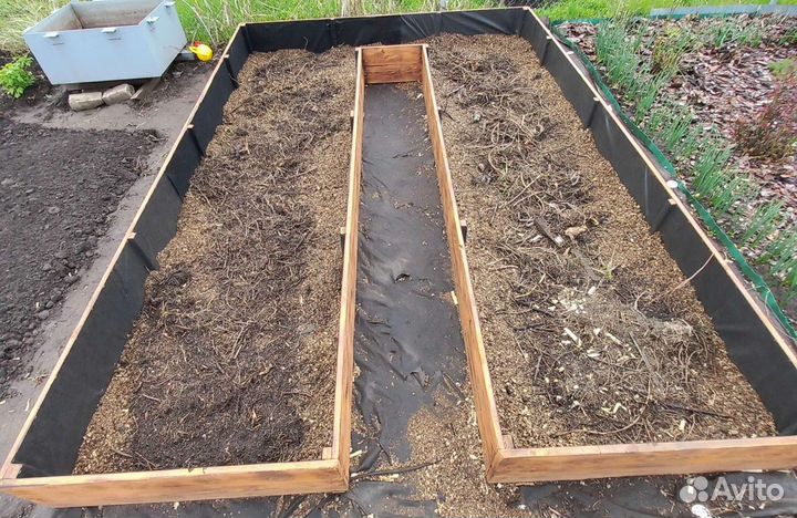 Высокие грядки из дерева