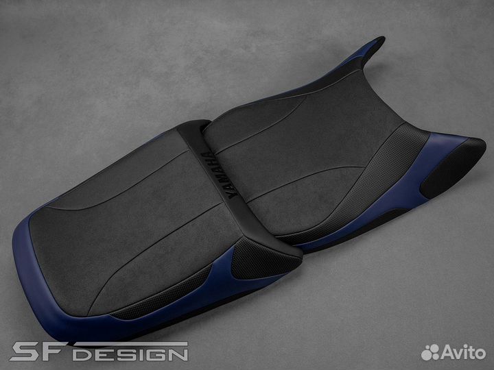 Сиденье Yamaha FJR1300 Blue Arrows Black Hunter