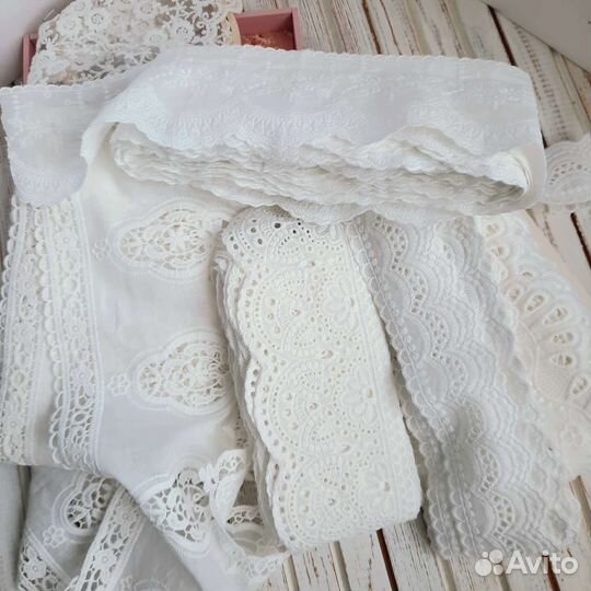 Кружево шитье на батисте 100 хлопок