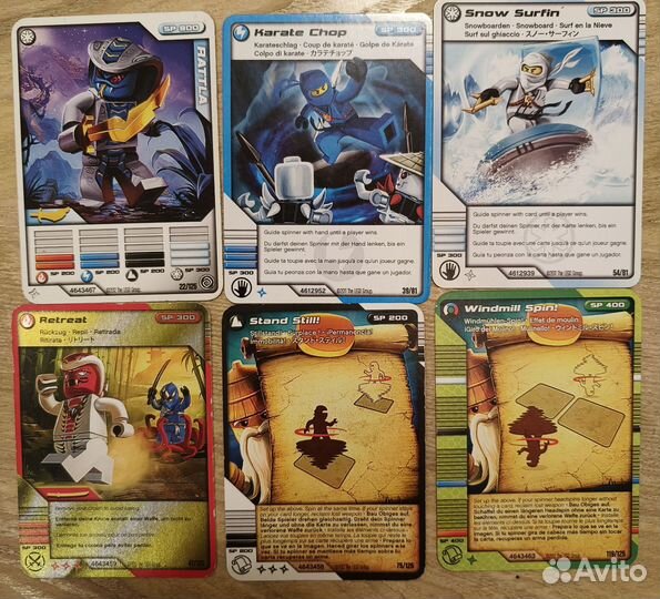 Карточки Lego Ninjago (6 штук)