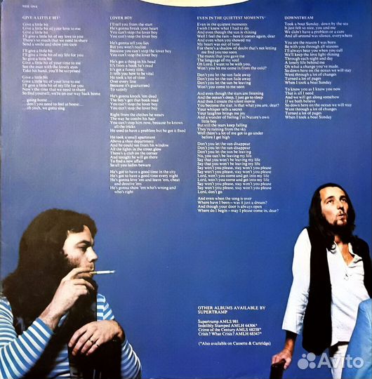 Supertramp Even In The Quietest Moments. Lp