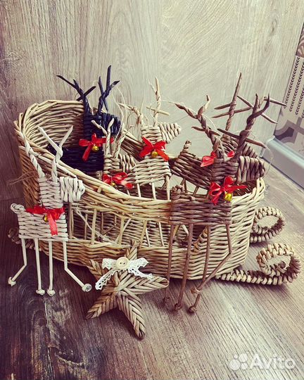 Плетеные сани