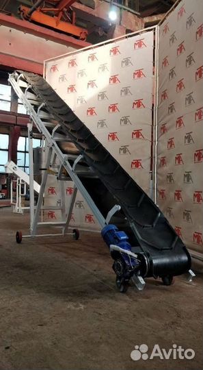 Конвейер роликовый для песка, угля